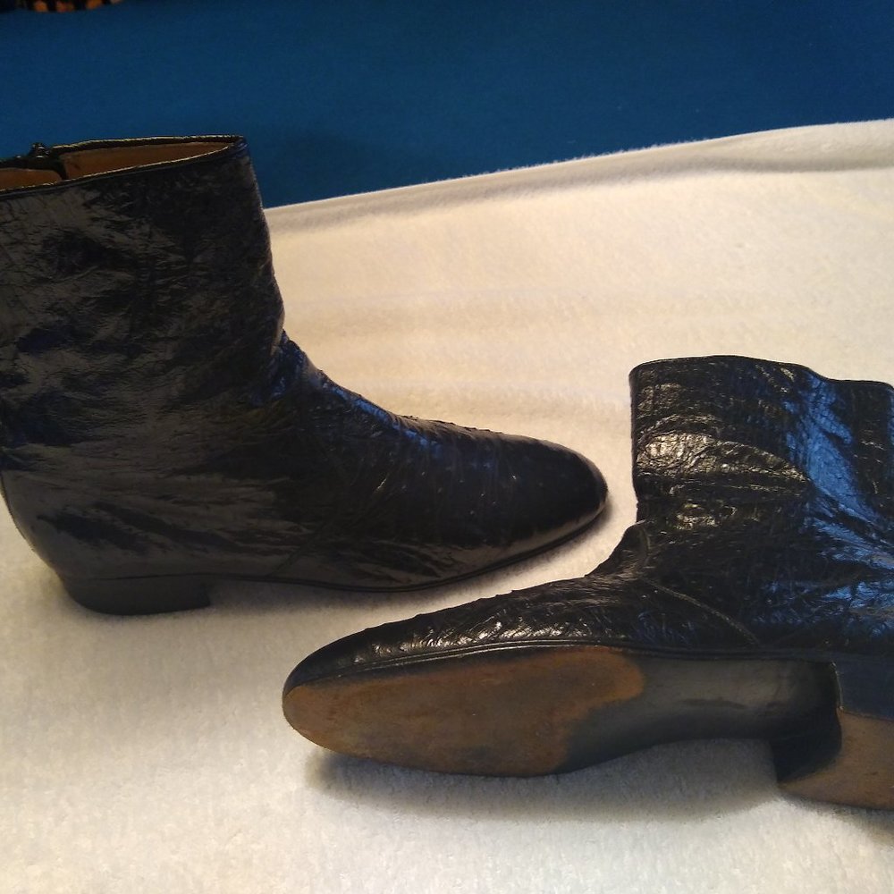 Bally (Italian) Full Quill Ostrich Boots